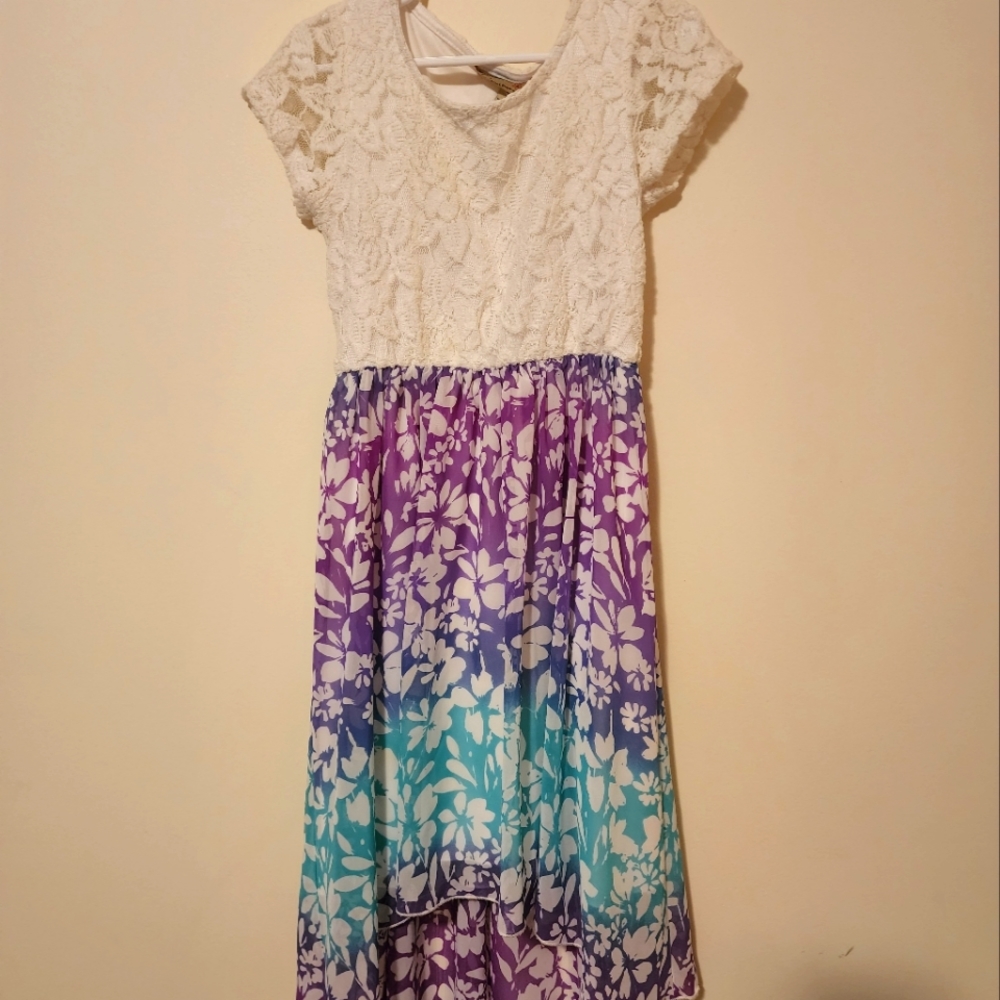 Girls lace top dress